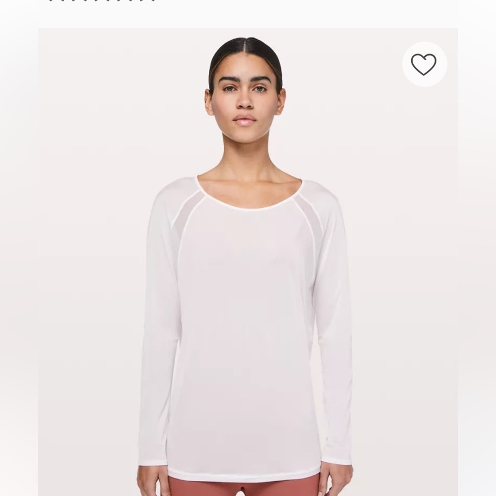Lululemon XL Elegant White Sheer Women's Top